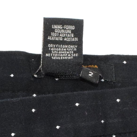 BCBG Max Azria Pleated Polka Dot Mini Skirt 2 - Picture 4 of 5